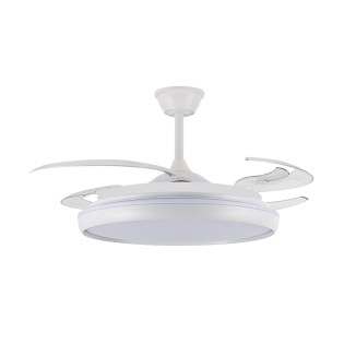 Ventilateur LED à pales rétractables Charly L CCT Dim (80W)