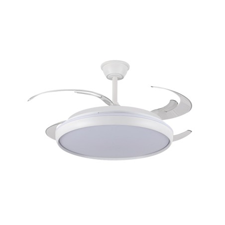 Ventilateur LED à pales rétractables Charly L CCT Dim (80W)