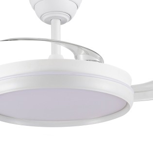Ventilateur LED à pales rétractables Charly Evo CCT Dim (60W)