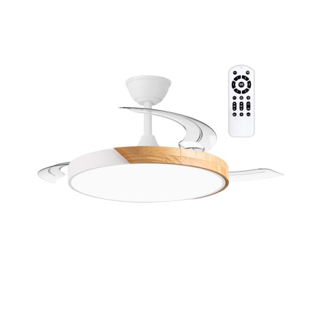 Ventilateur LED à pales rétractables Taoro Evo CCT Dim (60W)