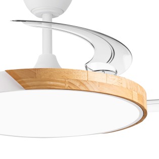 Ventilateur LED à pales rétractables Taoro Evo CCT Dim (60W)