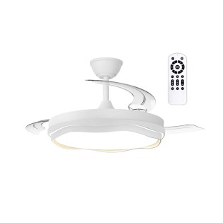 Ventilateur LED à pales rétractables Prius Evo CCT Dim (60W)