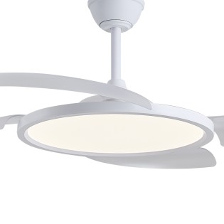Ventilateur LED avec pales rétractables Key CCT Dim (43W)