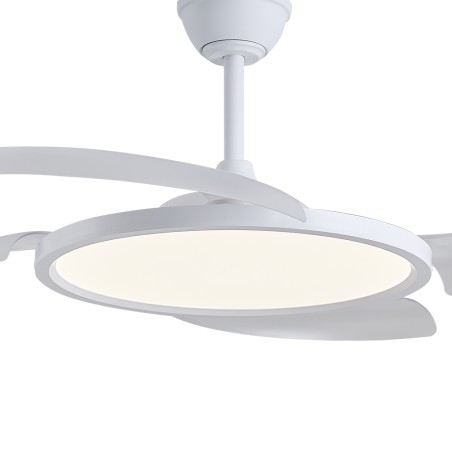 Ventilateur LED avec pales rétractables Key CCT Dim (43W)