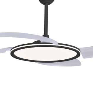 Ventilateur LED avec pales rétractables Key II CCT Dim (43W)