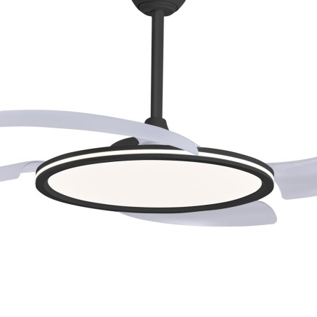 Ventilateur LED avec pales rétractables Key II CCT Dim (43W)