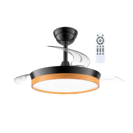 Ventilateur LED à pales rétractables Paneco Mini CCT Dim (39W)