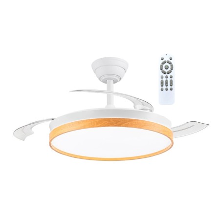 Ventilateur LED à pales rétractables Paneco CCT Dim (48W)