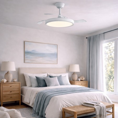 Ventilateur LED à pales rétractables Ventus Evo CCT Dim (39W)