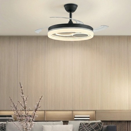 Ventilateur LED à pales rétractables Naira Eco CCT Dim (70W)