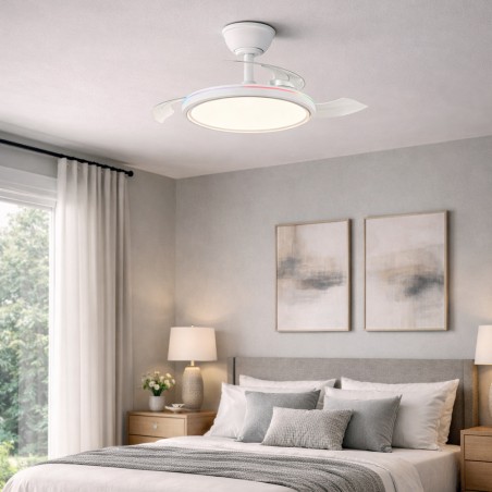 Ventilateur LED à pales rétractables Rexus CCT Dim (24+8W)