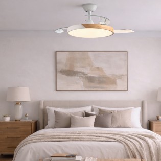 Ventilateur LED à pales rétractables Taoro Evo CCT Dim (60W)