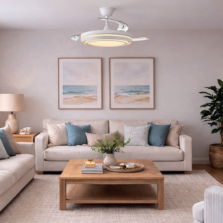 Ventilateur LED à pales rétractables Nassot CCT Dim (48W)