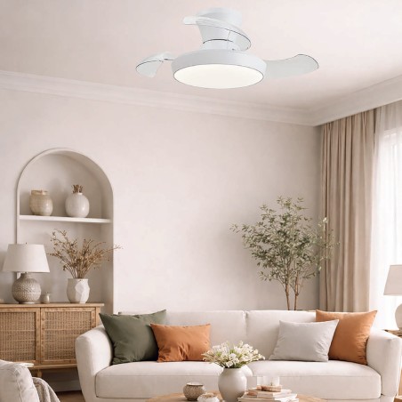 Ventilateur LED à pales rétractables Creta CCT Dim (34W)