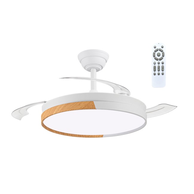 Ventilateur LED à pales rétractables Ecoro CCT Dim (48W)