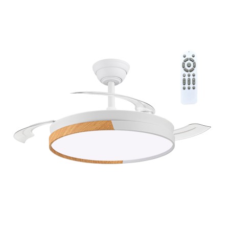 Ventilateur LED à pales rétractables Ecoro CCT Dim (48W)