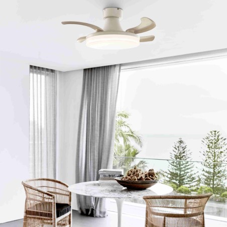 Ventilateur LED à pales rétractables Orbit Dim (25W)