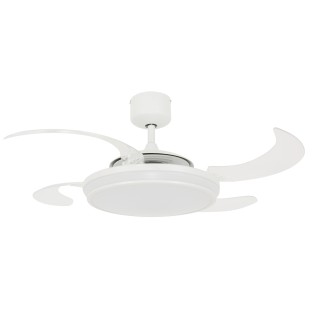 Ventilateur LED à pales rétractables Evo1 CCT Dim (40W)