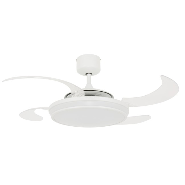 Ventilateur LED à pales rétractables Evo1 CCT Dim (40W)