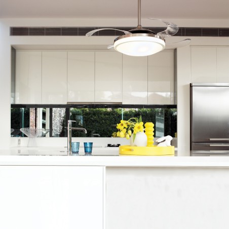 Ventilateur à pales rétractables avec éclairage Evo2