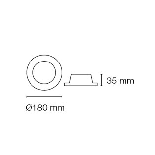 Encastrable LED Eye rond (11+12W)