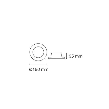 Encastrable LED Eye rond (11+12W)