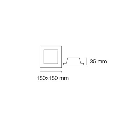 Encastrable LED Eye carré (11+12W)