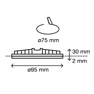 Downlight LED rondes Kairo (6W)