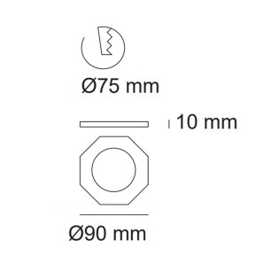Spot Encastrable LED Gemo II (double éclairage)