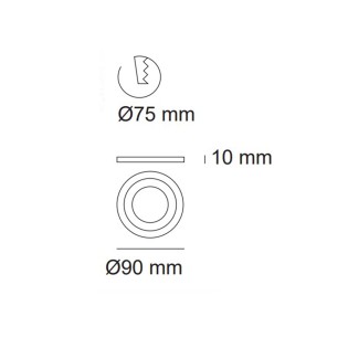 Spot Encastrable LED Ilux (double éclairage)