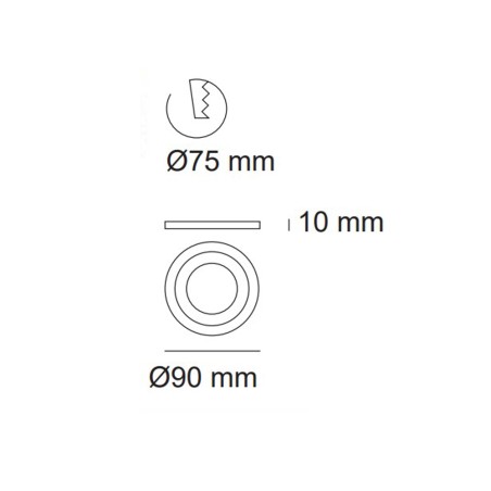 Spot Encastrable LED Ilux (double éclairage)