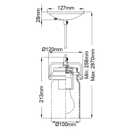 Lámpe de plafond Brinley