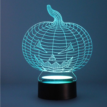 Veilleuse 3D LED Citrouille (2.5W)
