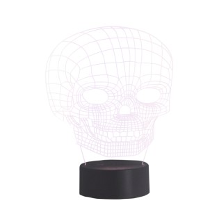 Veilleuse 3D LED Crâne (2.5W)