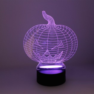 Veilleuse 3D LED Citrouille (2.5W)