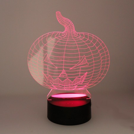 Veilleuse 3D LED Citrouille (2.5W)