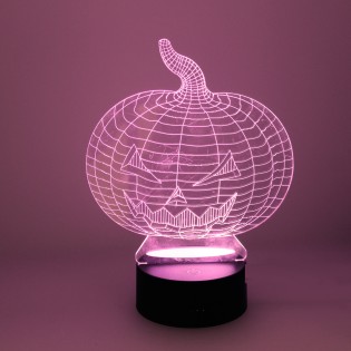 Veilleuse 3D LED Citrouille (2.5W)