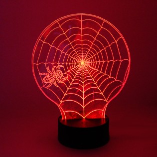 Veilleuse 3D LED Toile d'araignée (2.5W)