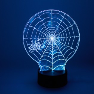 Veilleuse 3D LED Toile d'araignée (2.5W)
