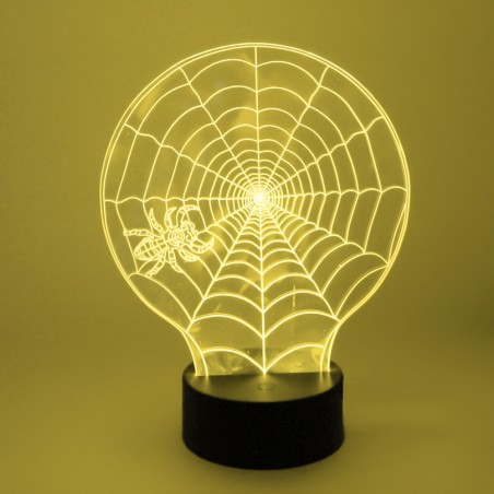 Veilleuse 3D LED Toile d'araignée (2.5W)