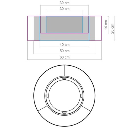 Plafonnier Indiana (3 lumieres)