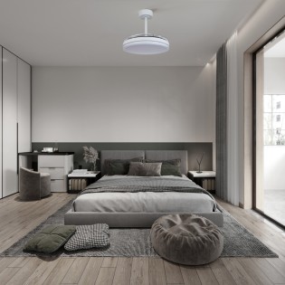copy of Ventilador LED aspas desplegables Alaska Mini CCT Dim (45W)