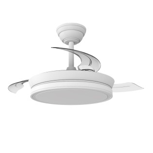 Ventilateur LED à pales rétractables Night Evo Mini CCT Dim (39W)