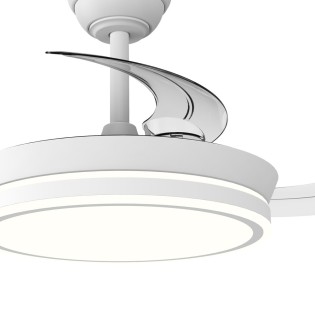 Ventilateur LED à pales rétractables Night Evo Mini CCT Dim (39W)