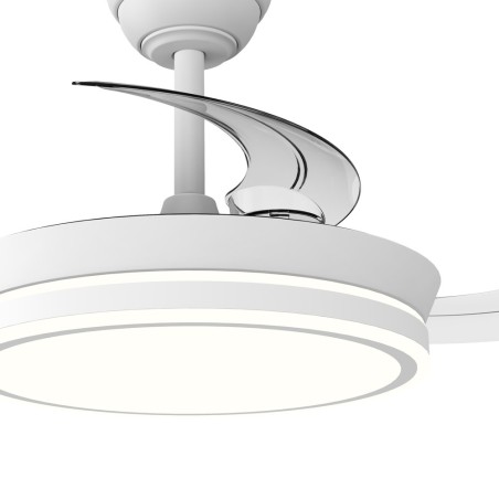 Ventilateur LED à pales rétractables Night Evo Mini CCT Dim (39W)