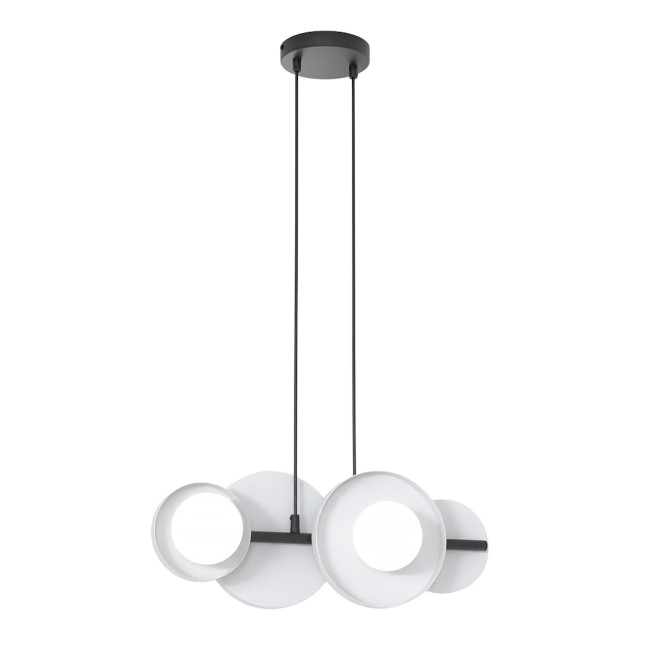 Suspension Aurevo gris (4 lumières)