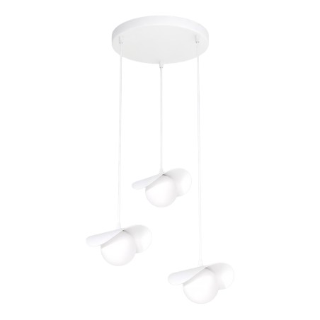 Suspension Serelia blanche (3 lumières)