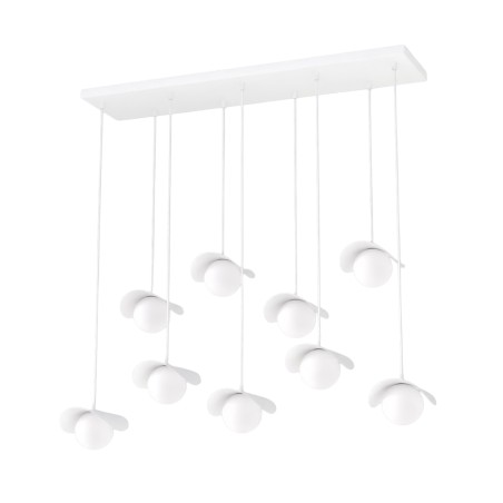 Suspension Serelia blanche (9 lumières)