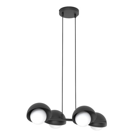 Suspension Nordessa noire (4 lumières)