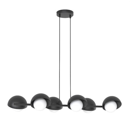 Suspension Nordessa noire (6 lumières)